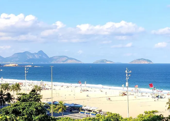 COPACABANA Praia - 2 quartos, vista do mar - Perto Fan Fest Copa do Mundo 2026 - Lido, próx Metrô Copacabana Cardeal Arcoverde Rio de Janeiro